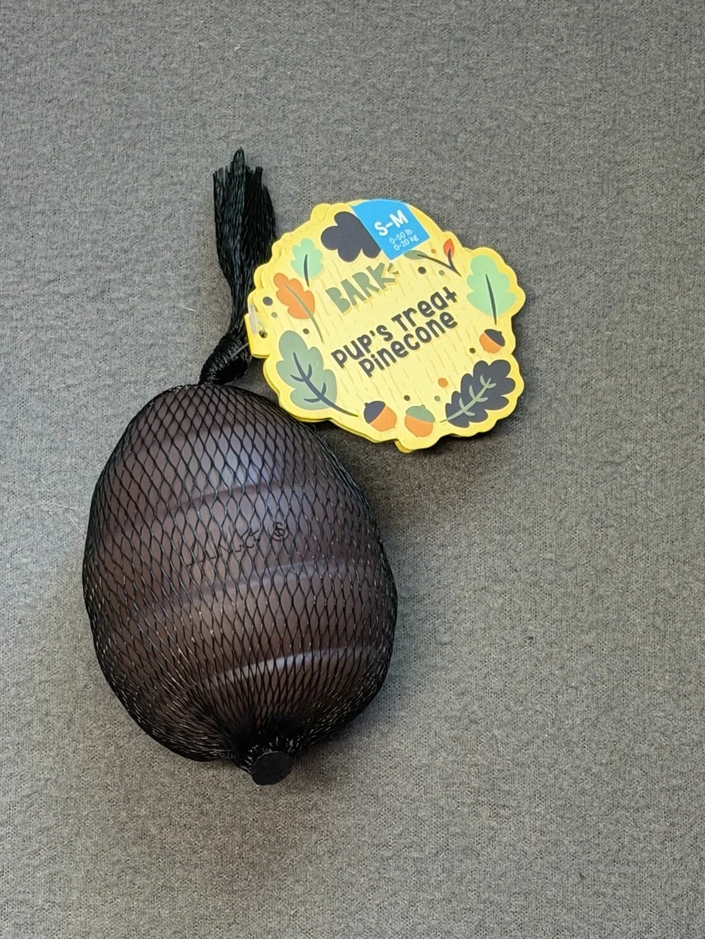 BARK Pup's Treat Pinecone Dog Toy